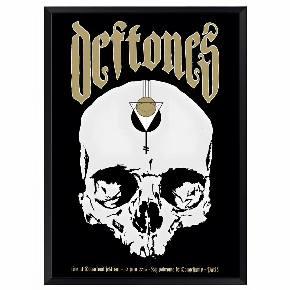 D-Deftones Band Poster HD art sticky wall waterproof home living room bar office aesthetic decoration Peaceful Pleasures Health and Wellness z12 40X50cmNoframe