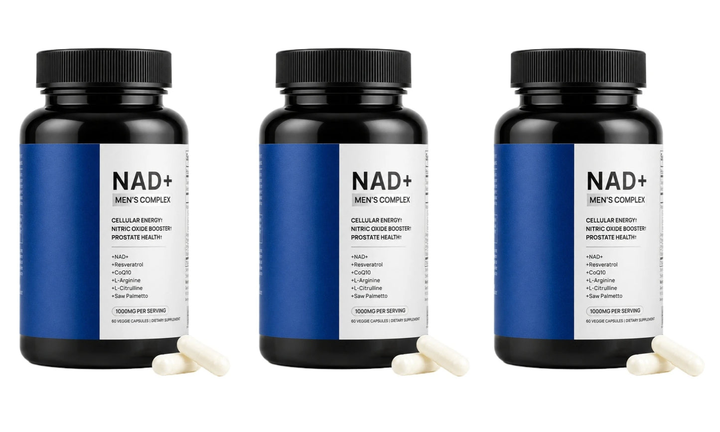 NAD Men's Wellness Complex – CoQ10, Resveratrol | 60 Veggie Caps