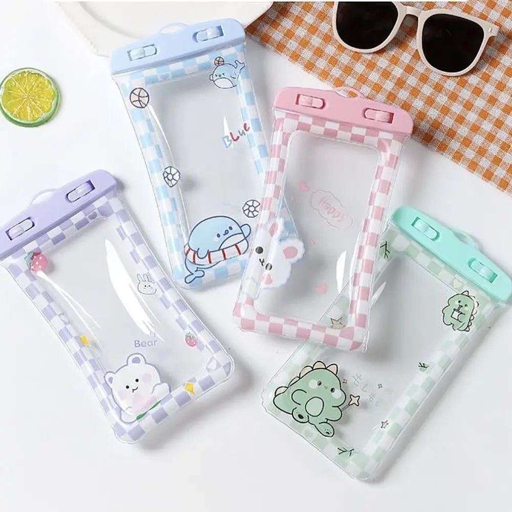 Waterproof Cartoon Rabbit Phone Bag with Lanyard | PVC Pouch
