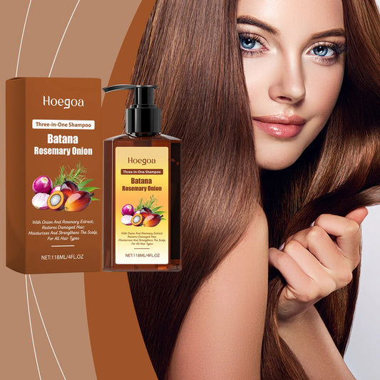 HOEGOA 3-in-1 Batana Rosemary Onion Shampoo – Dandruff & Growth Nourishing Shampoo Peaceful Pleasures Health and Wellness