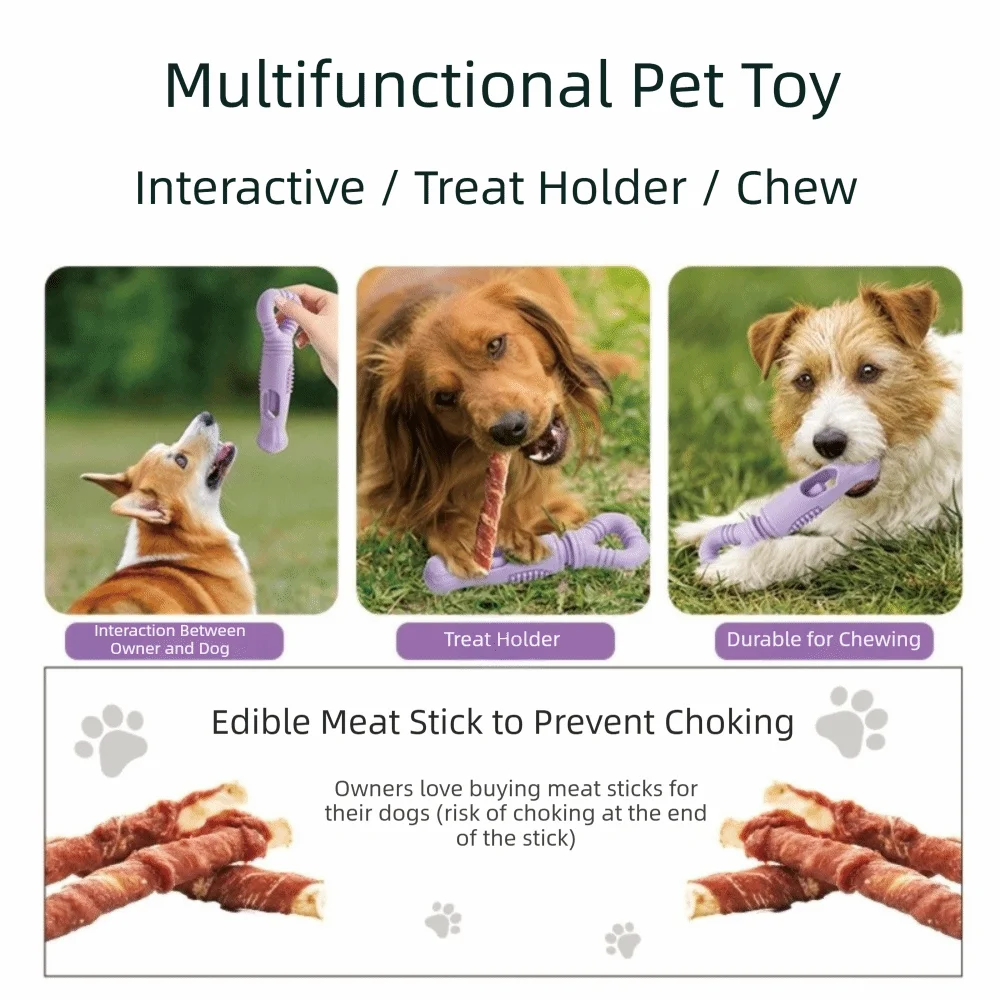 New Rotating Design Dogs Chew Stick Easy to Clean Soft Dogs Aviod Choking Rotating Food Container All Breeds Peaceful Pleasures Health and Wellness