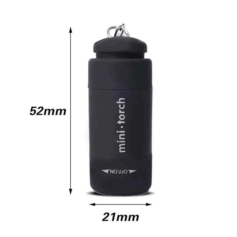USB Rechargeable Mini LED Keychain Flashlight | Waterproof