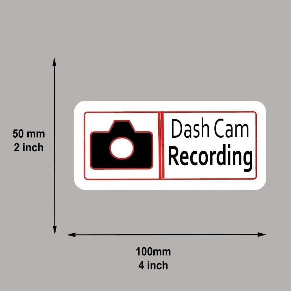 2pcs 4inch Recording in Progress Sticker Waterproof Vinyl Decal for Car, Home & Office Peaceful Pleasures Health and Wellness
