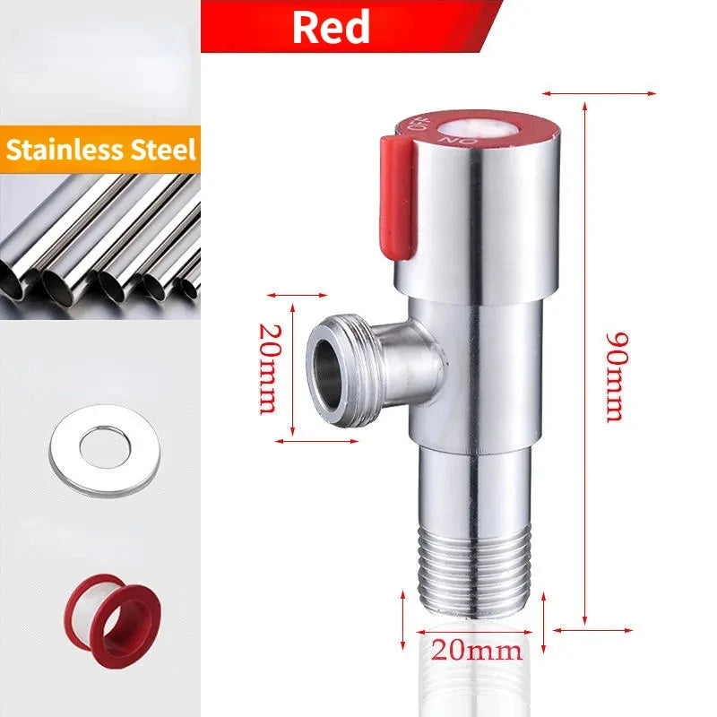 Stainless Steel Hot & Cold Angle Valve | Triangle Stop Valve