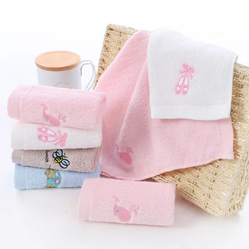 Baby Cotton Handkerchief Face Towel 25x25cm – Cartoon Print
