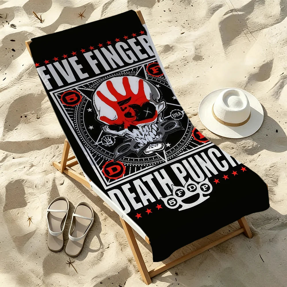 Five Finger Death Punch Quick-Dry Beach Towel | Gym & Travel