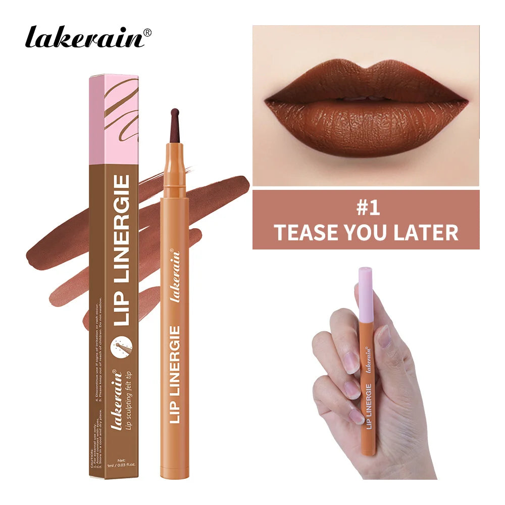 2-in-1 Dual-Tip Lip Contour Stain Pen | Smudge-Proof & Moisturizing