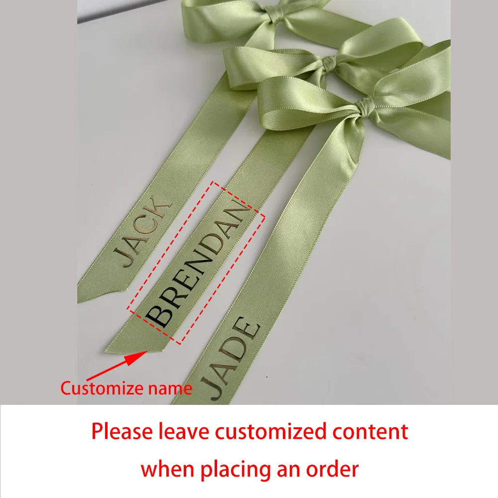 Custom Ribbon Ties Place Cards & Wedding Favour Tags – 5pcs Wedding Favour Tags Peaceful Pleasures Health and Wellness custom Ribbon 5pcs 2x60cm