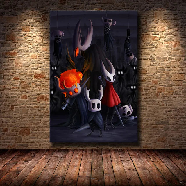 Hollow Knight Hallownest Map HD Canvas Poster | Wall Art