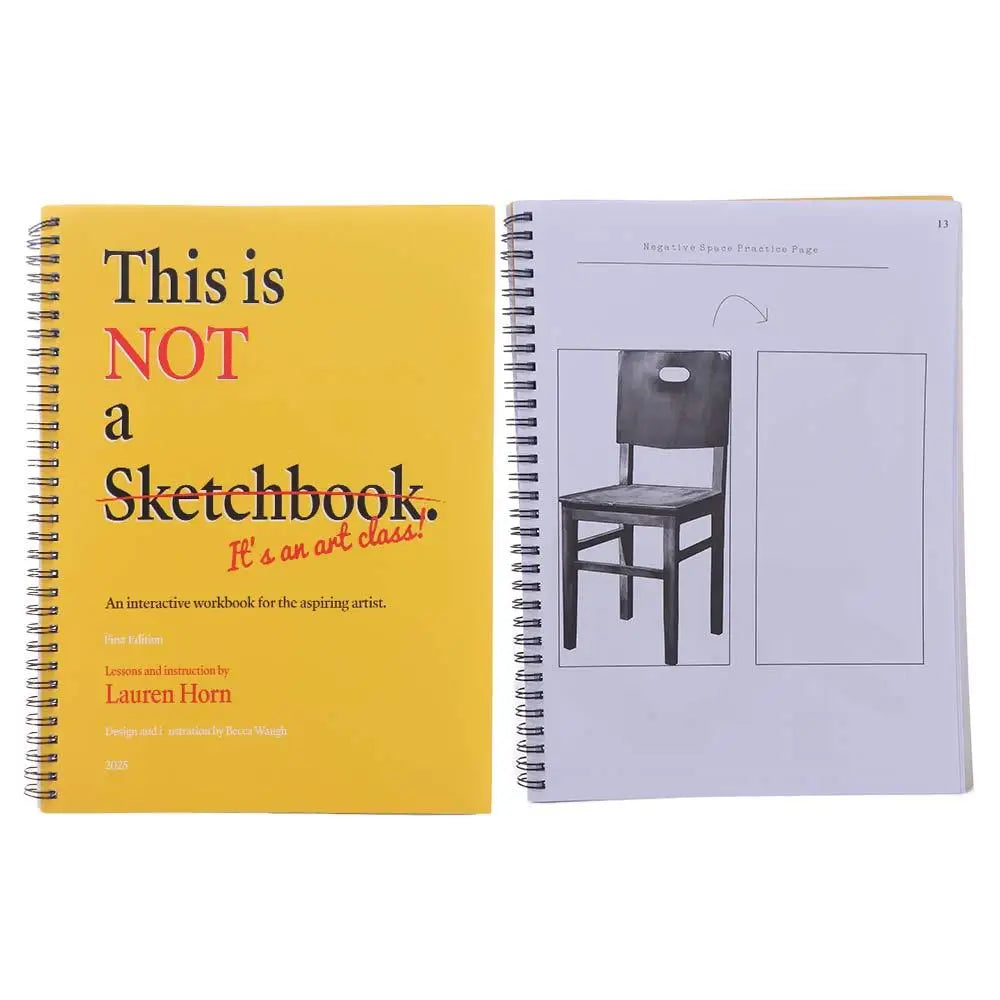 Professional This Is Not a Sketchbook Interactive Workbook Hardcover Art Class Drawing Book Thick Paper Stationery Peaceful Pleasures Health and Wellness