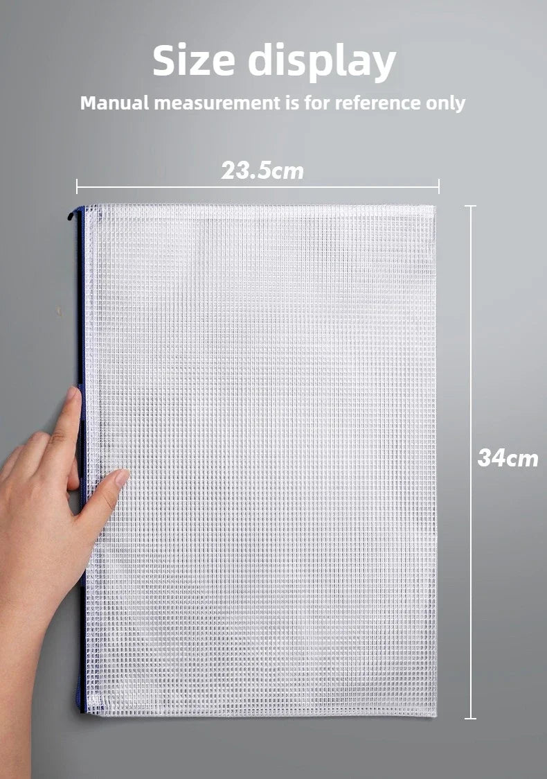 A4 Clear Zipper Pouch – Waterproof Document & Craft Organizer Document Organizer Pouch Peaceful Pleasures Health and Wellness