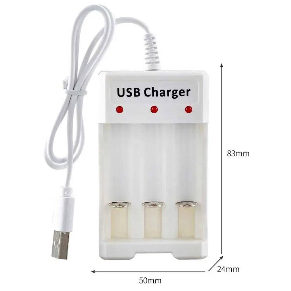 Charger AA Battery Charging Charge Dock Batteries USB Charger Battery Charging Station Lithium Battery Charger Battery Charger Peaceful Pleasures Health and Wellness