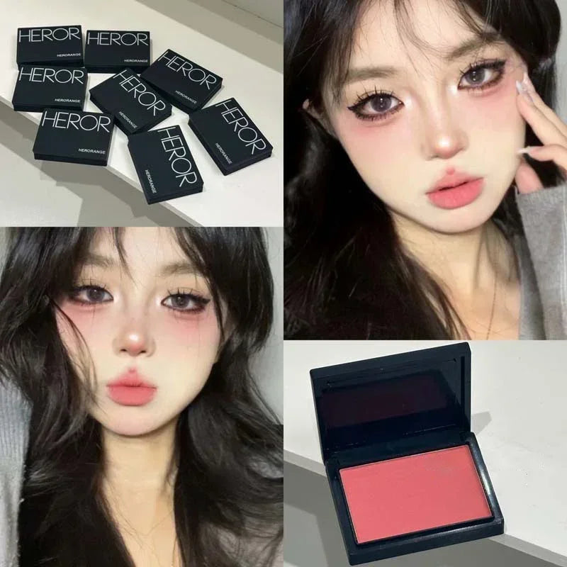 Sweet Orange Matte Powder Blush | Nude Peach Cheek Contour