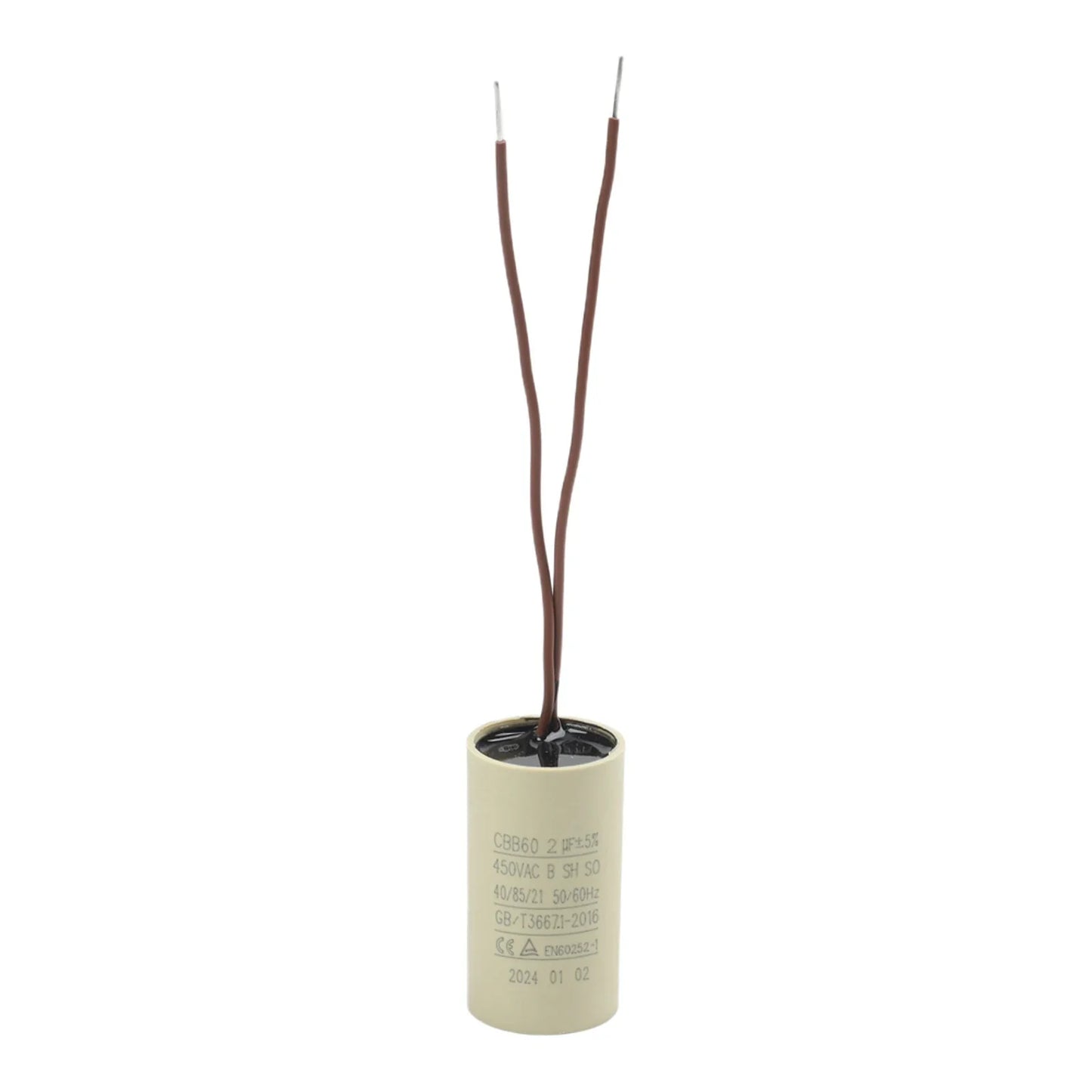 CBB60 2uF Motor Run Capacitor – Pumps, Compressors & HVAC