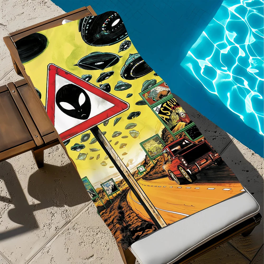 Quick-Dry Beach Towel | Soft Microfiber Pool & Travel Towel Quick-Dry Beach Towel Peaceful Pleasures Health and Wellness z2 STJ90x180CM