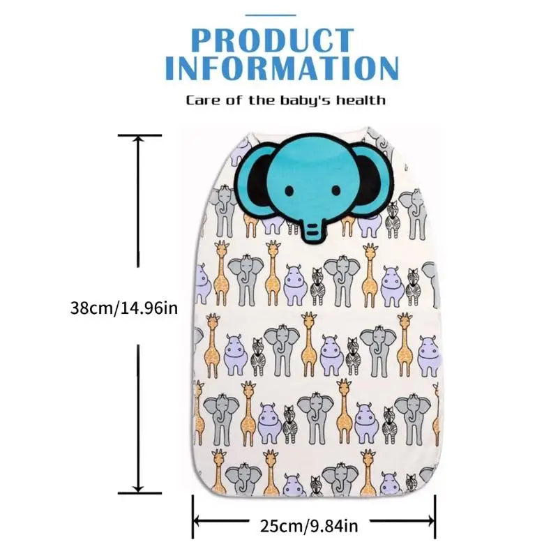 Baby Back Sweat Absorbent Towel | Soft Cotton Cartoon Pad