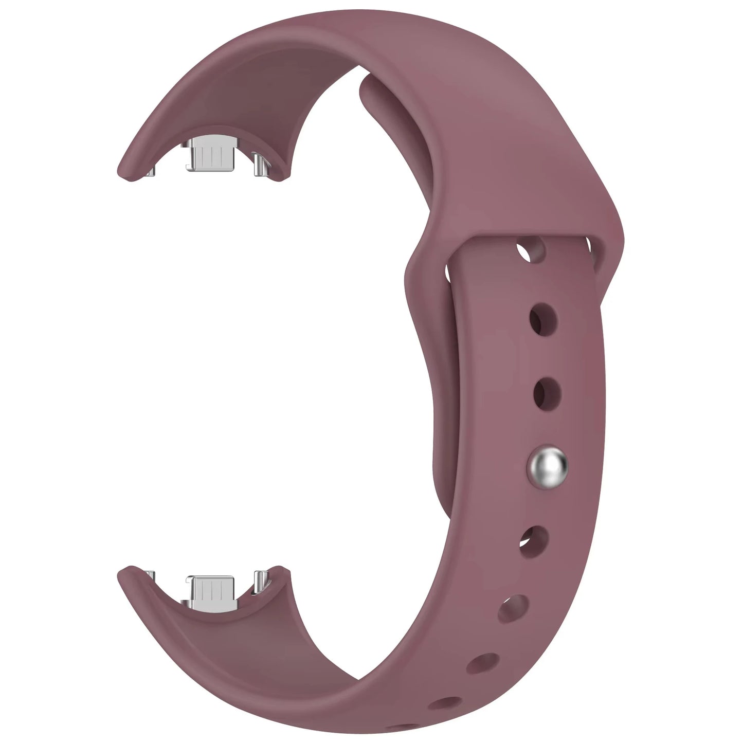 Silicone Sport Replacement Strap for Mi Band 10 9 8 Peaceful Pleasures Health and Wellness Smoke Purple For Xiaomi band 8