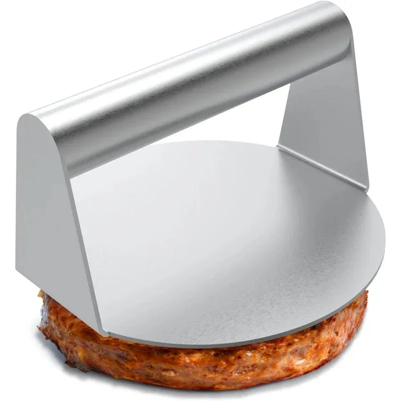Hamburger Meat Press 430 Stainless Steel Non-Stick Meat Burger Press Circular Square Burger Kitchen Tool Meat Press Peaceful Pleasures Health and Wellness
