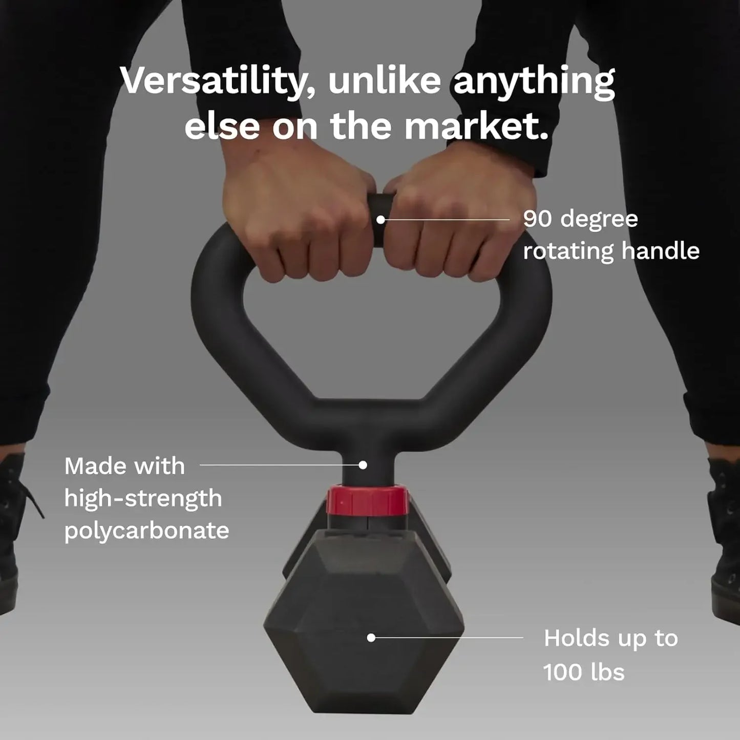 Adjustable Dumbbell to Barbell & Kettlebell Converter - Up to 200 lb for Home Fitness Peaceful Pleasures Health and Wellness