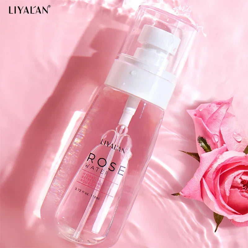 LIYALAN Rose Water Toner – Hydrating Facial Mist 110ml Peaceful Pleasures Health and Wellness