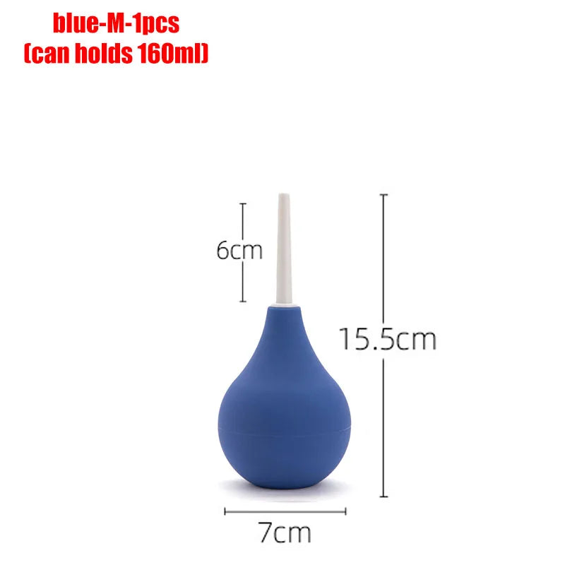 Anal Douche Bulb – 4 Sizes, Anti-Backflow Personal Hygiene Cleansing