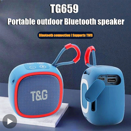 T&G TG659 Portable Bluetooth 5.3 Speaker with FM Radio Portable Bluetooth Speaker Oasis Select