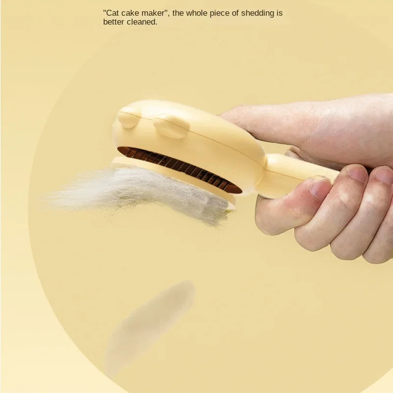 Self-Cleaning Pet Grooming Brush | Cat & Dog Deshedding Comb
