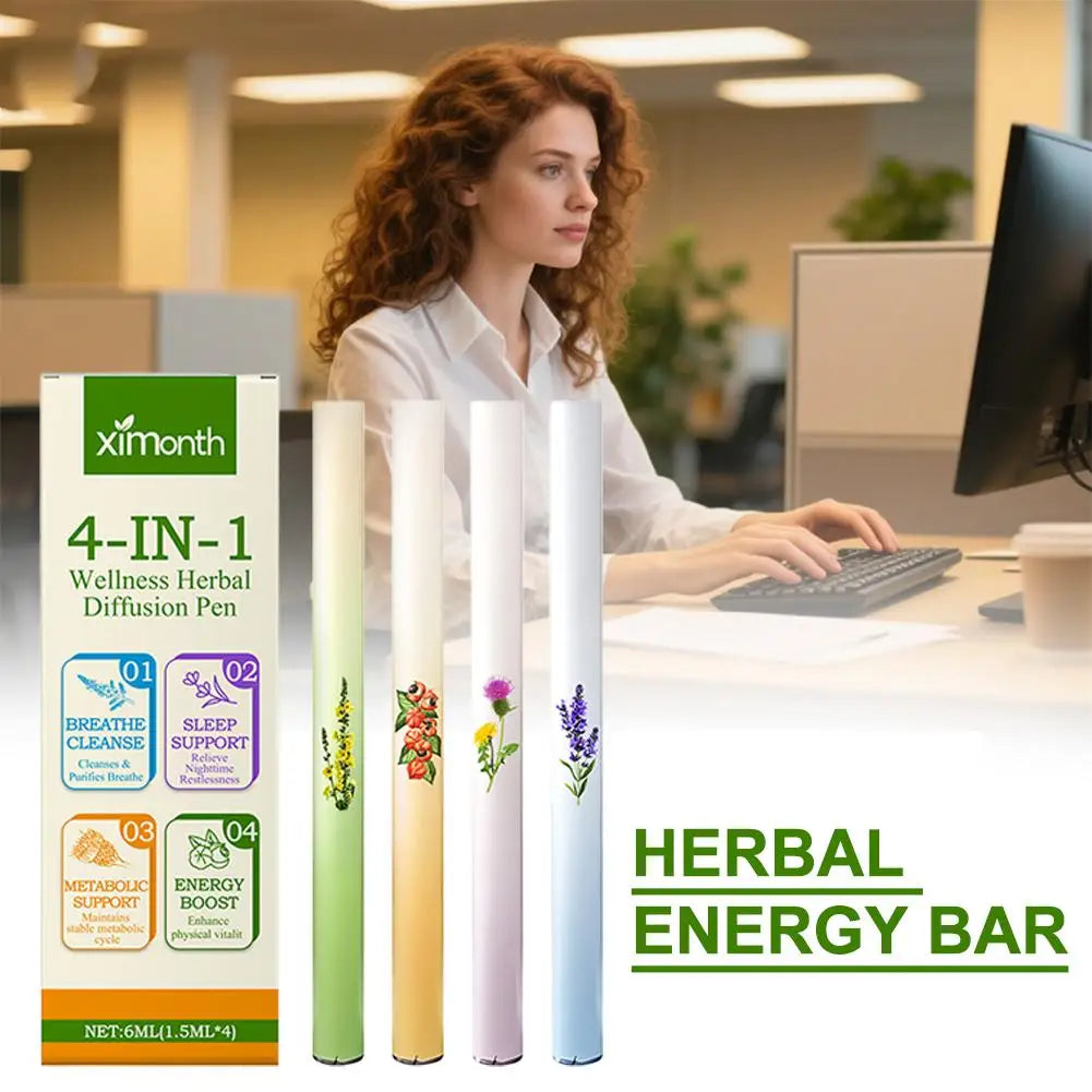 Herbal Energy Diffuser for Clear Breathing Support Peaceful Pleasures Health and Wellness