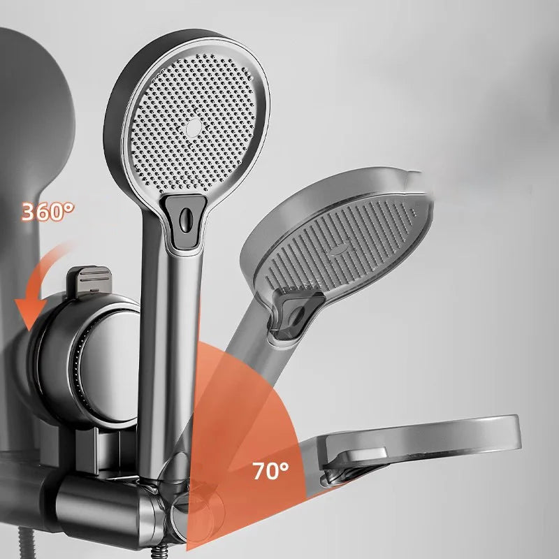 No-Drill Suction Cup Shower Head Bracket – Adjustable Holder