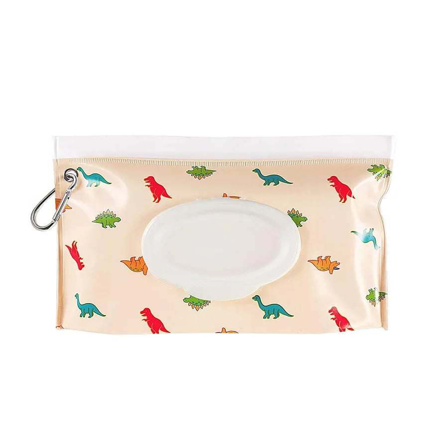 Baby Wet Wipe Pouch EVA Flip Cover | Refillable Stroller Bag