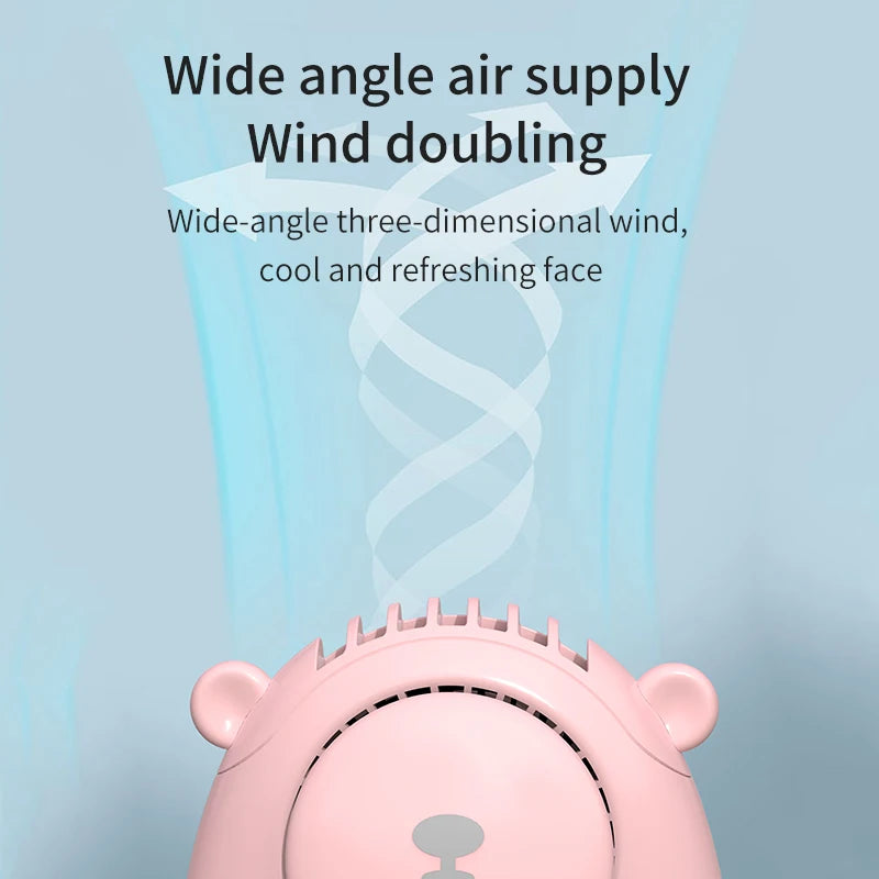 Handheld Summer Portable Fan Rechargeable Personal Fan 3 Speeds Handheld Fan Quiet And Small Fan For Home Camping Outdoor Travel Peaceful Pleasures Health and Wellness