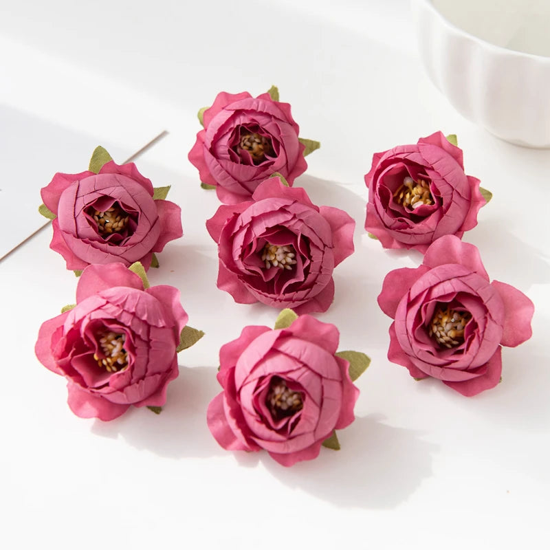 Multicolor Silk Artificial Roses 10/30 Pcs – Wedding & Home Decor