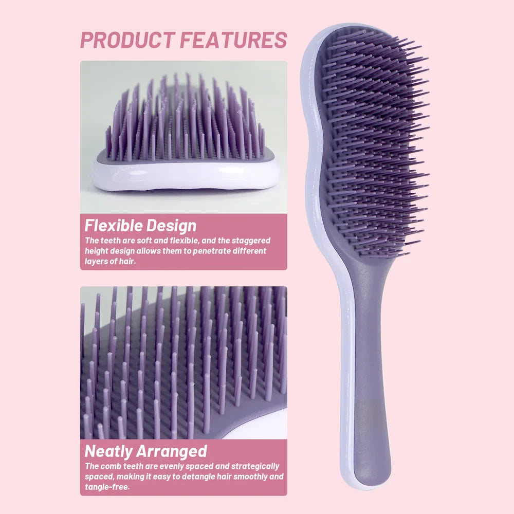Professional Detangling Hair Brush – Ergonomic, All Hair Types