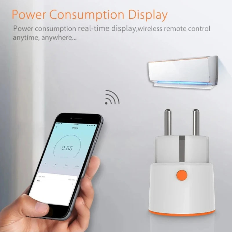 HomeKit Zigbee Smart Plug 16A EU Socket Energy Monitoring Timer Switch Outlet Compatible with Home Assistant Zigbee2mqtt Peaceful Pleasures Health and Wellness