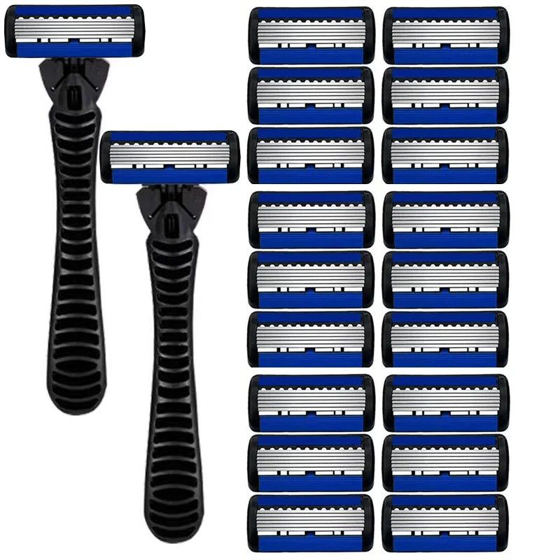 6-Layer Double Edge Safety Razor | Stainless Steel Manual Shaver