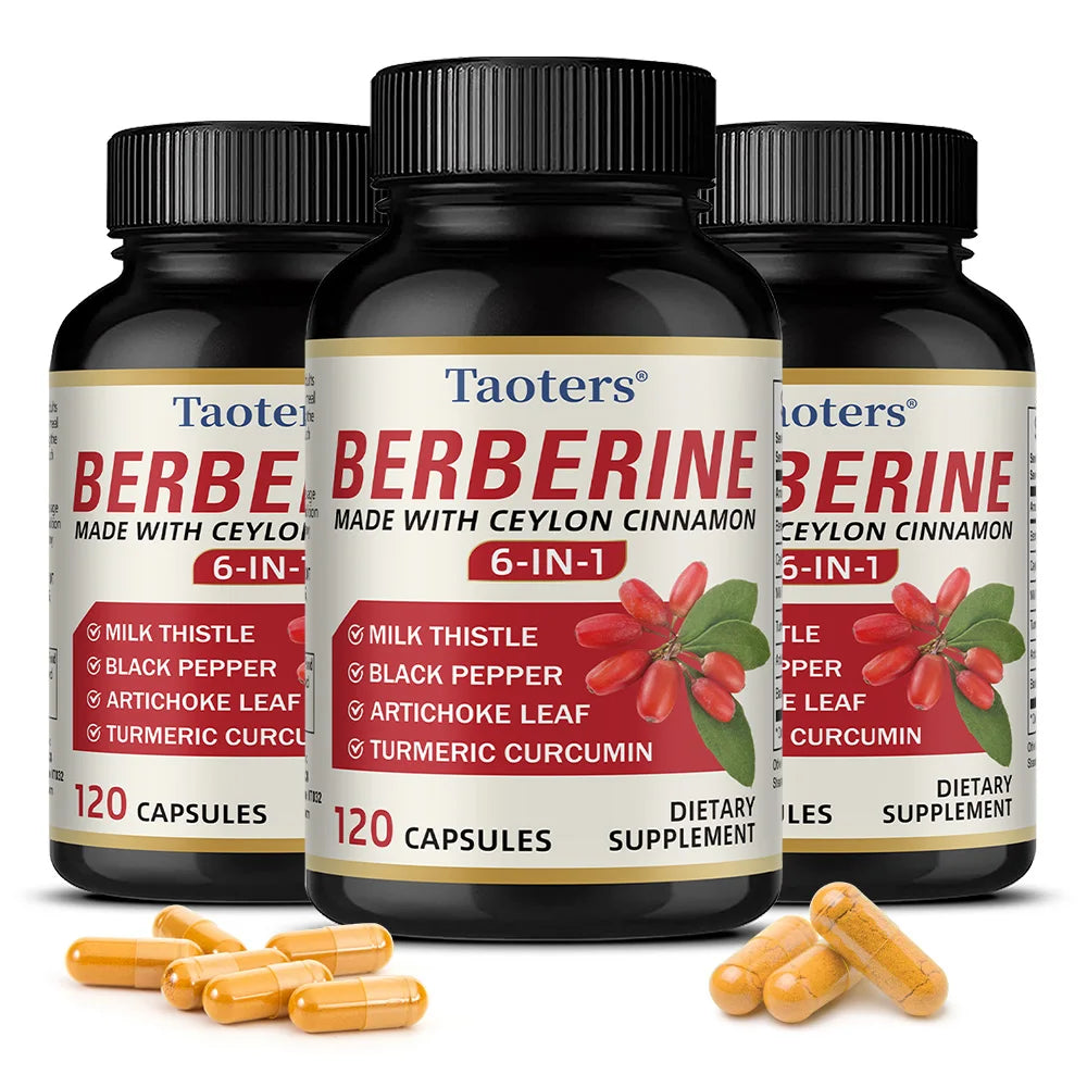 Berberine & Ceylon Cinnamon Capsules – Blood Sugar & Heart Support