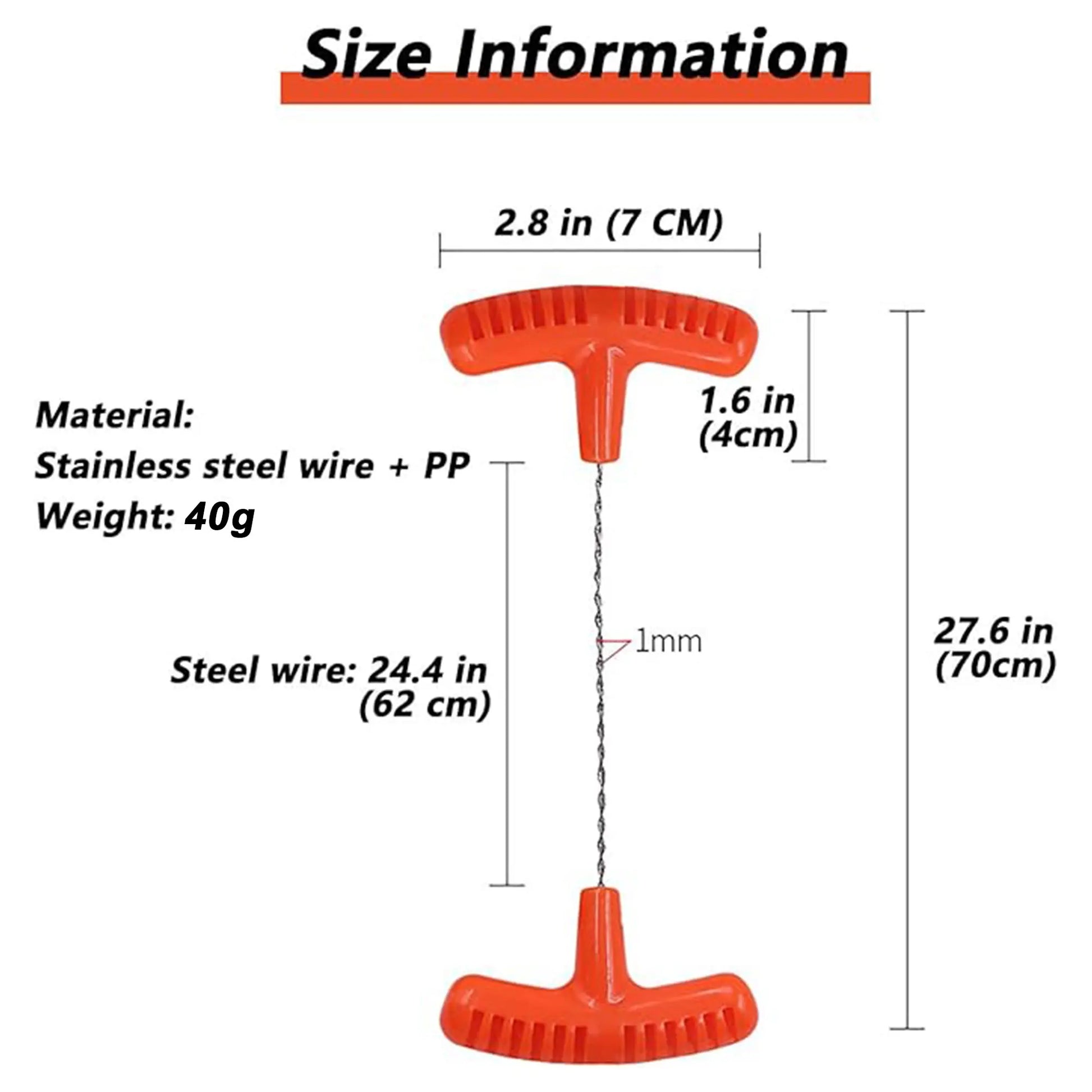 Cable Saw Stainless Steel Wire Saw Pocket Hand Saw for PVC, PE, ABS Pipes Cutting, Camping Hiking Wood Cutting Peaceful Pleasures Health and Wellness