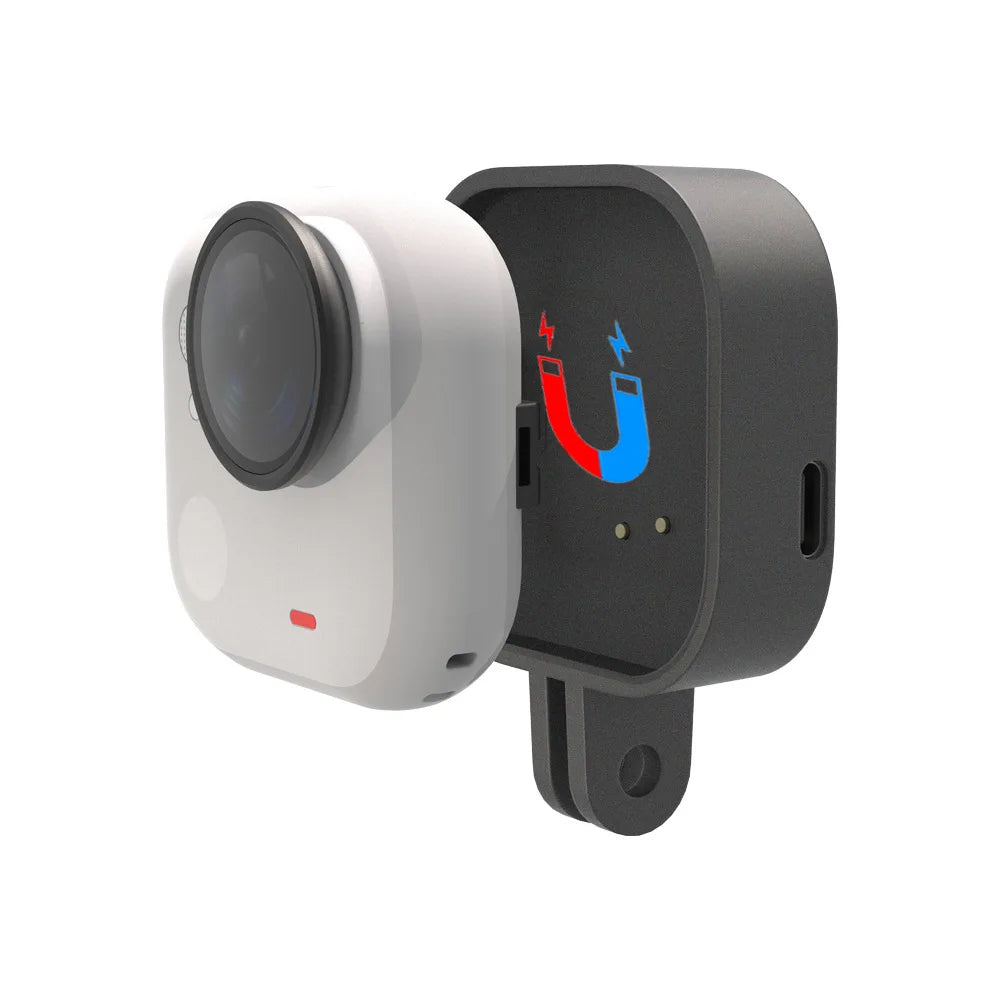 For Insta360 Go Ultra Action Camera Charging Magnetic Attachment Design Provides A More Secure Hold Peaceful Pleasures Health and Wellness