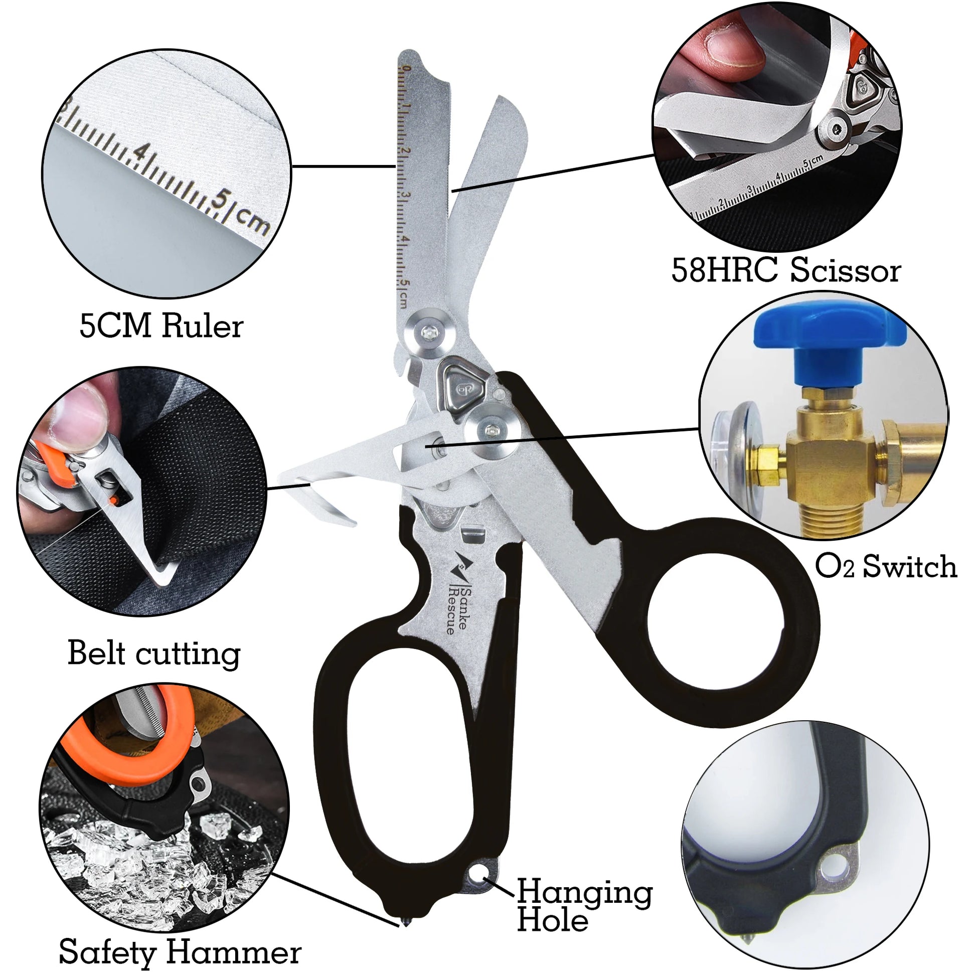 Multifunctional Scissor Tactical Plier Outdoor Survival Tool Folding Creative Gadget Stainless Steel Retractable Raptors Shears Peaceful Pleasures Health and Wellness