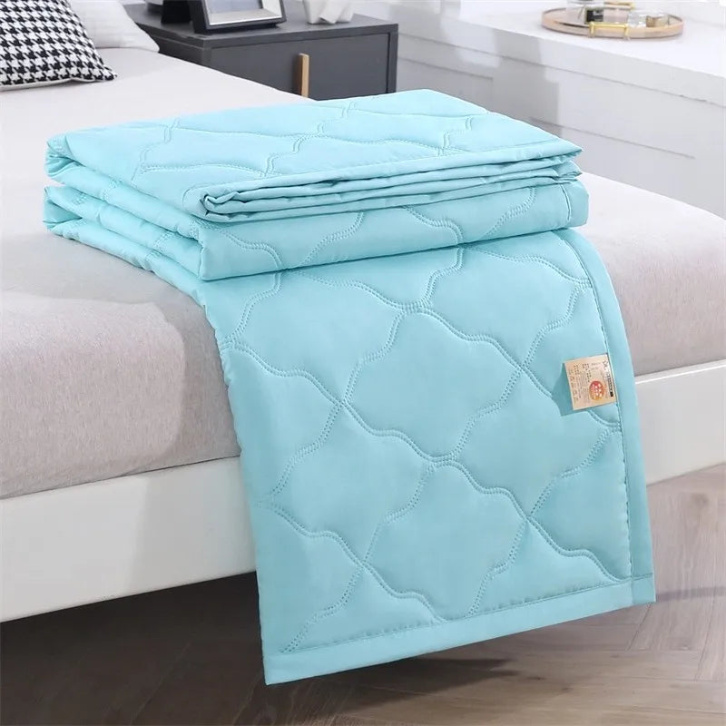 New Double Sided Cooling Blanket Cold Effect Skin-Friendly Conditioning Quilt Spring Summer Breathable Cooler Quilt Peaceful Pleasures Health and Wellness Sky Blue One Size