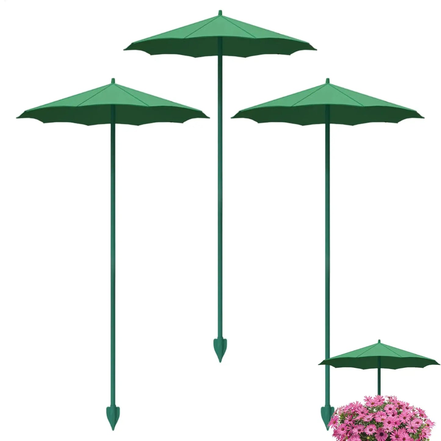 3-Pack Plant Shade Umbrella UV Sun Protection for Garden