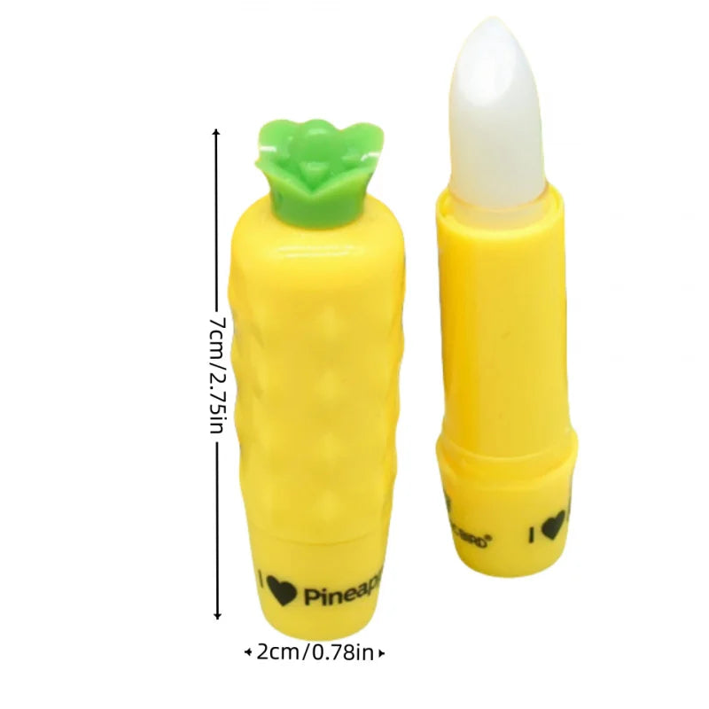 4PCS ROMANTIC BIRD Pineapple Fruit Scented Moisturizing Lip Balm LIP BALM LIP OIL Sets Gifts for Women IMAN OF NOBLE Peaceful Pleasures Health and Wellness