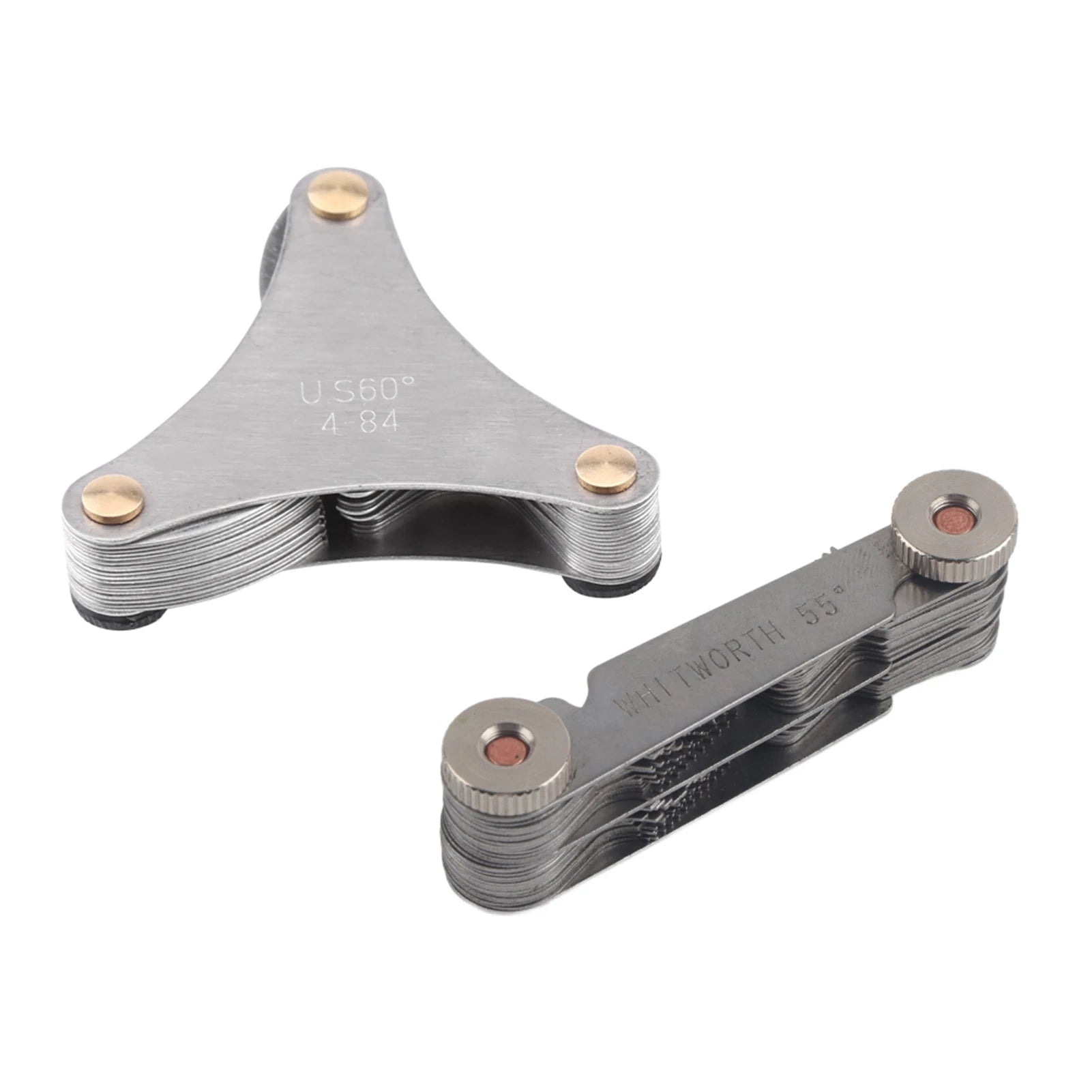 51/ Stainless Steel Thread Plug Gage 60 and 55 Degree Screw Pitch Measuring Tool Thread Measuring Gage Thread Measuring Peaceful Pleasures Health and Wellness