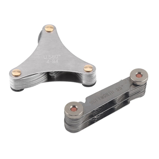51/ Stainless Steel Thread Plug Gage 60 and 55 Degree Screw Pitch Measuring Tool Thread Measuring Gage Thread Measuring Peaceful Pleasures Health and Wellness