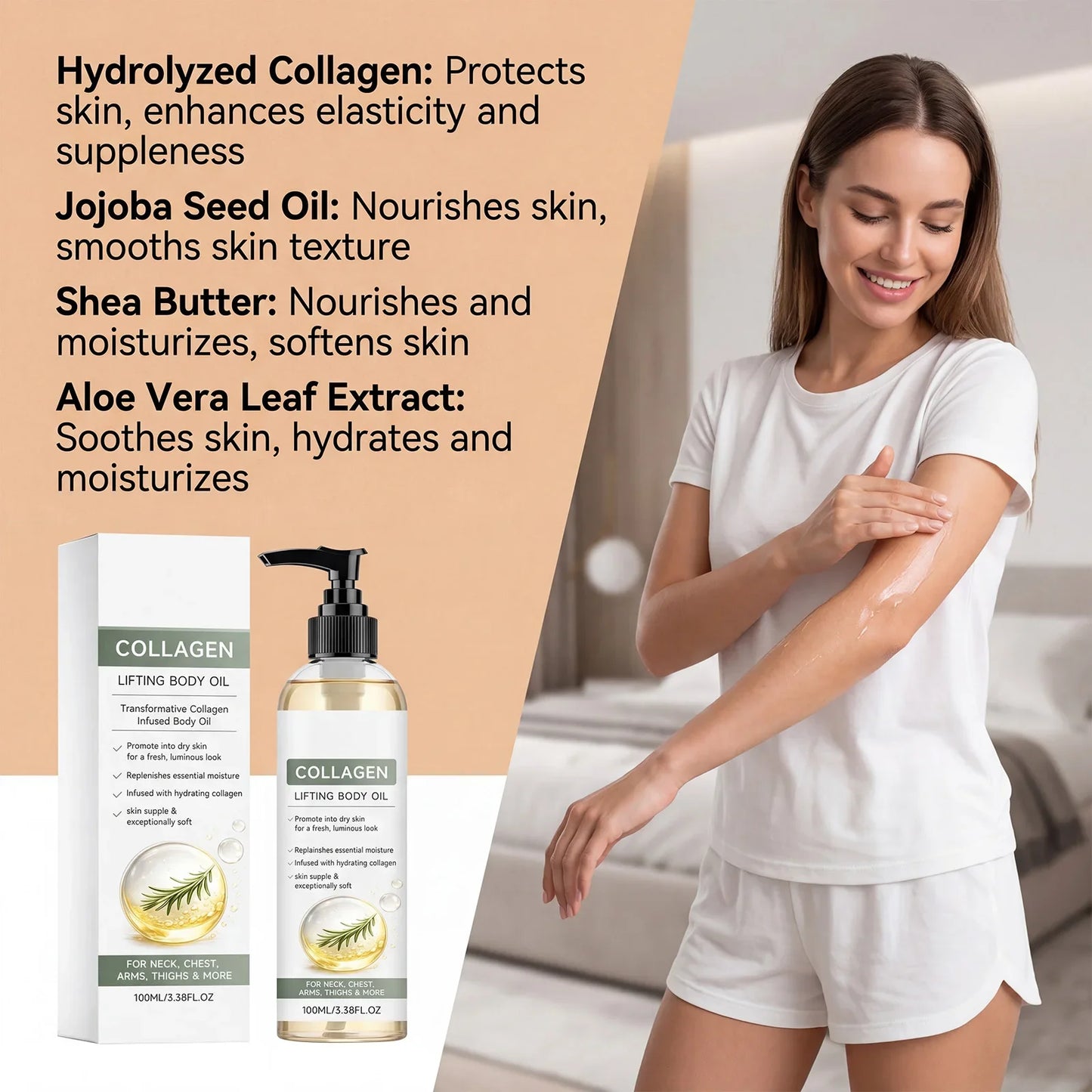 Collagen Firming Body Oil – Anti-Cellulite & Skin Tightening
