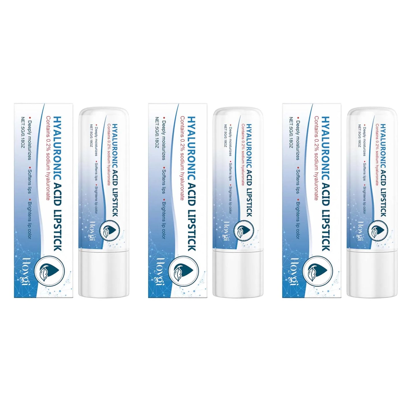 Hyaluronic Acid Lip Balm – Moisturizing & Anti-Crack (1/2/3 Pack)