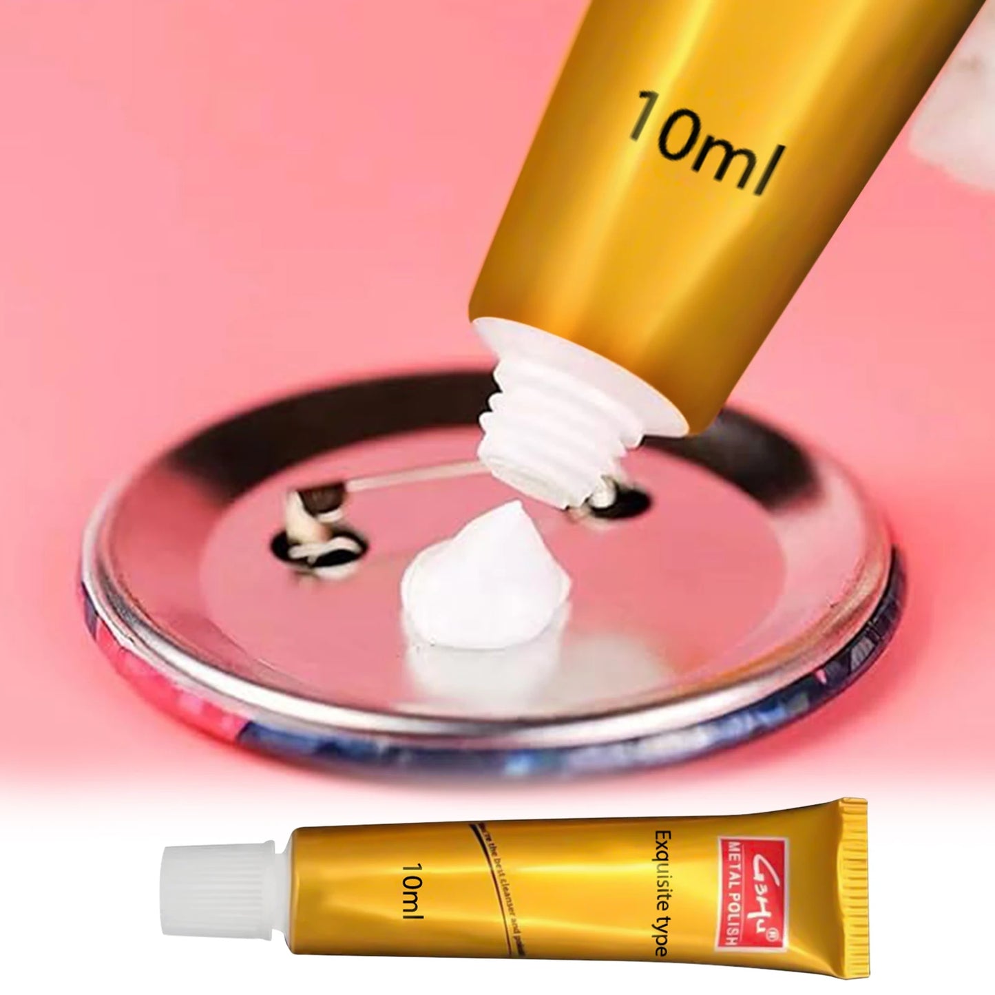 Metal Polishing Paste All Metal Polish Cream Ultimate Metal Polish Cream For Brass Chrome Porcelain Jewelry Peaceful Pleasures Health and Wellness