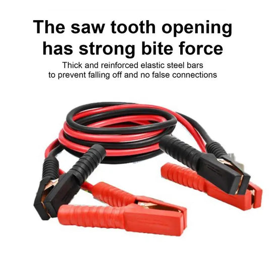 Jumper Cables 1500A 3 m/4M Heavy Duty Automotive Booster Cables Emergency Jump Starter Leads Double-ended With Clamps Clips Peaceful Pleasures Health and Wellness