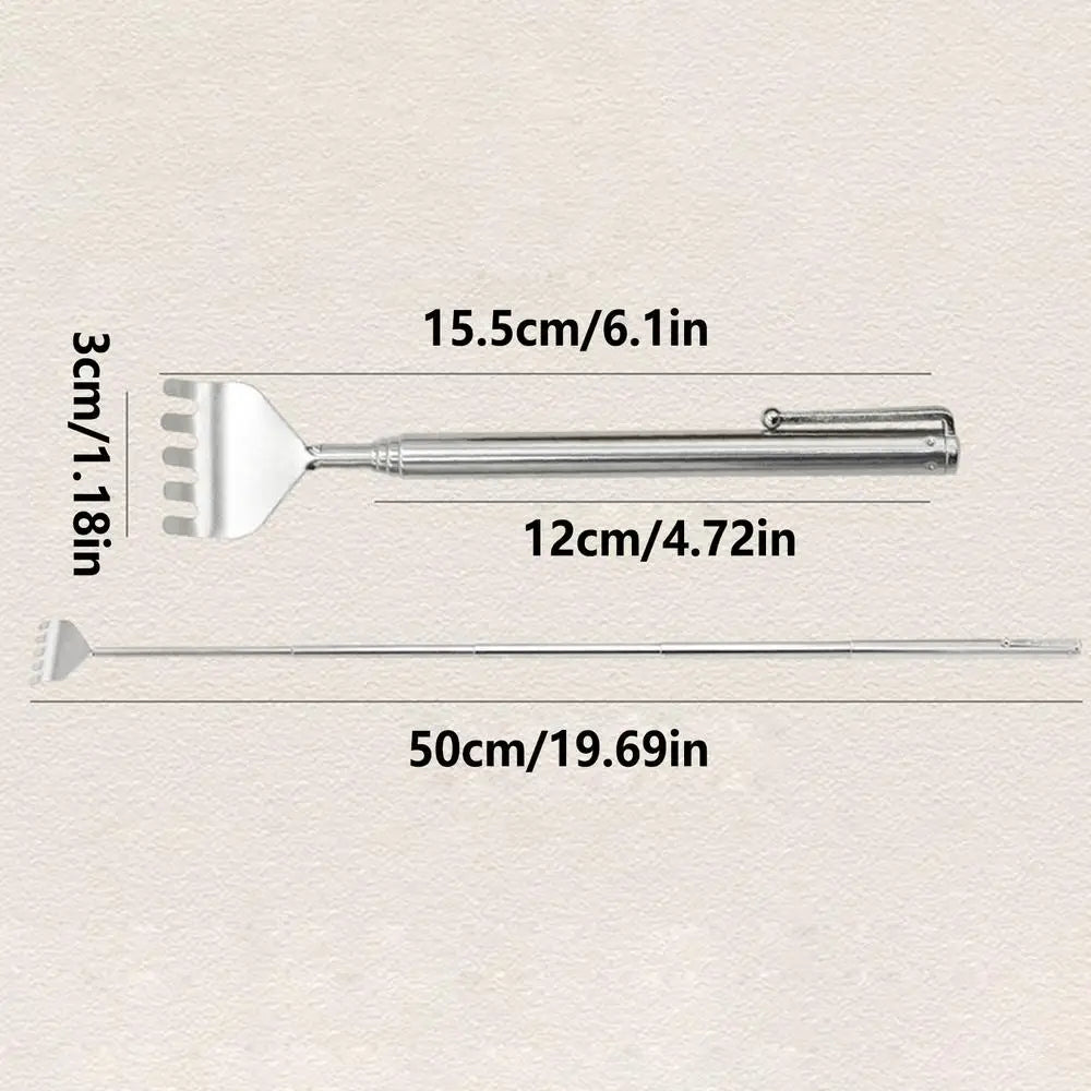 Extendable Telescoping Back Scratcher – Stainless Steel