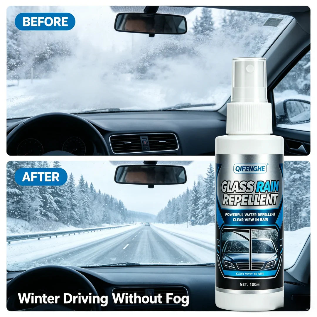 Glass Rain Repellent Spray for Car Windshield & Mirrors
